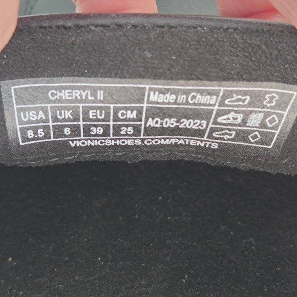 Vionic Cheryl II Black Leather Platform Loafers Women's Size 8.5 - Picture 5 of 10